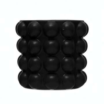 Creative Co-Op Stoneware Planter with Raised Dots