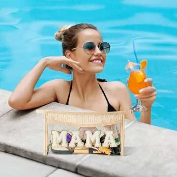 Belanttega Cosmetic Bag for Women - Stylish Waterproof Tote