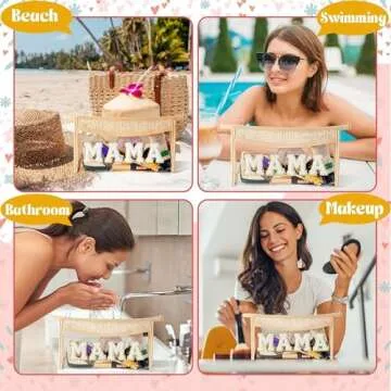 Belanttega Cosmetic Bag for Women - Stylish Waterproof Tote