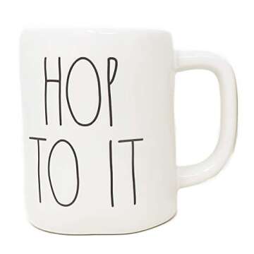 Rae Dunn By Magenta HOP TO IT Ceramic LL Coffee Tea Mug