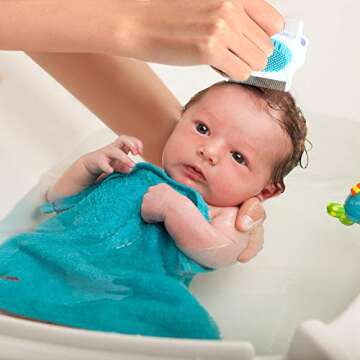 Gentle 3-in-1 Cradle Cap Brush and Comb for Babies