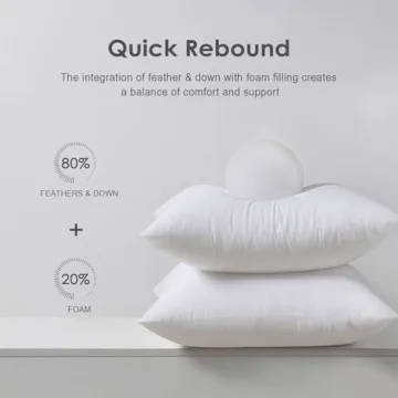 TOPGREEN Feather Throw Pillow Inserts - Comfort & Style