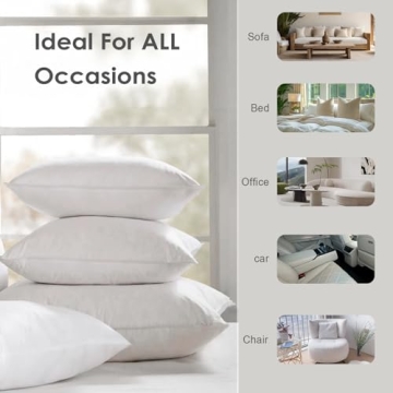 TOPGREEN Feather Throw Pillow Inserts - Comfort & Style