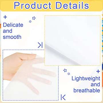 Gersoniel 100 Sheets 15 x 20 Inch No Acid Free White Archival Tissue Paper for Clothing Storage Unbuffered for Storing and Preserving Clothes Textiles Linens Present Wrap