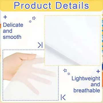 Gersoniel 100 Sheets 15 x 20 Inch No Acid Free White Archival Tissue Paper for Clothing Storage Unbuffered for Storing and Preserving Clothes Textiles Linens Present Wrap