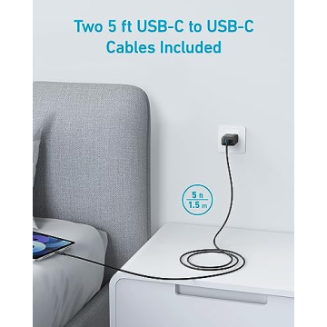 Anker Fast USB C Charger for iPhone 15 2-Pack