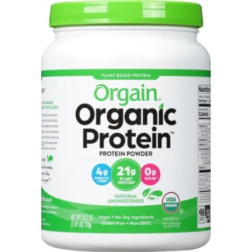 Organic Vegan Protein Powder - 21g Plant Protein, No Sugar Added