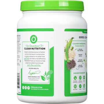 Organic Vegan Protein Powder - 21g Plant Protein, No Sugar Added