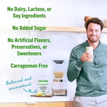 Organic Vegan Protein Powder - 21g Plant Protein, No Sugar Added