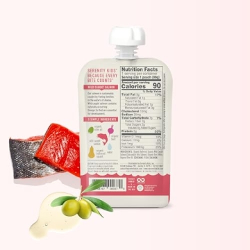 Serenity Kids Baby Food Pouches - Wild Caught Salmon Puree