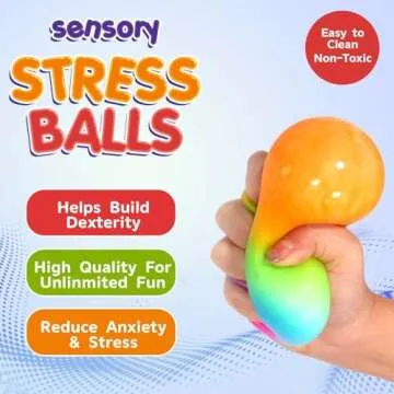 22 Pack Fruit Sensory Stress Balls for Anxiety Relief