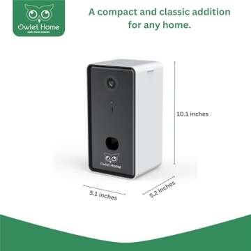 Owlet Home Pet Camera - Treat Dispenser & 2-Way Audio