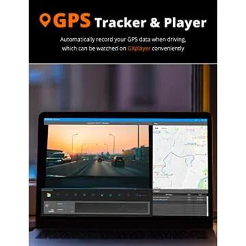 Kingslim D4 Dual Dash Cam with WiFi GPS 4K Front 1080P Rear