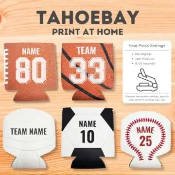 TahoeBay Volleyball Can Coolers (12-Pack) Party Decorations Sports Themed Team Accessories Favors College Ball Game Decor Bulk Beer Insulating Sleeves Soda Gift Beverage Blanks for Vinyl Neoprene
