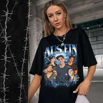 Generic Personalized Bootleg Rap Shirts for Girlfriend & Boyfriend, Custom Tee with Vintage Face Pho...