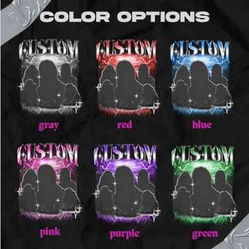 Generic Personalized Bootleg Rap Shirts for Girlfriend & Boyfriend, Custom Tee with Vintage Face Photo, Gift Idea for Birthday and Valentines Day Black, Small-XX-Large