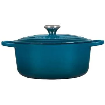 Le Creuset Deep Teal Enameled Cast Iron Dutch Oven, 5.5 qt