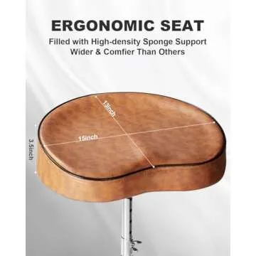 RVONE Pro Comfort Drum Throne for Drummers | Ergonomic & Durable