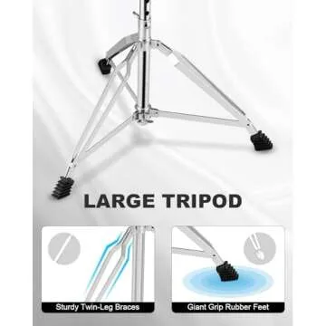 RVONE Pro Comfort Drum Throne for Drummers | Ergonomic & Durable