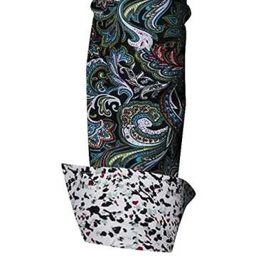 Premiere Men's Colorful Paisley Designer Fashion Dress Shirt Floral Casual Shirt Woven Long Sleeve Button Down Shirt (Multicolor Blue Paisley 625, 3XL)