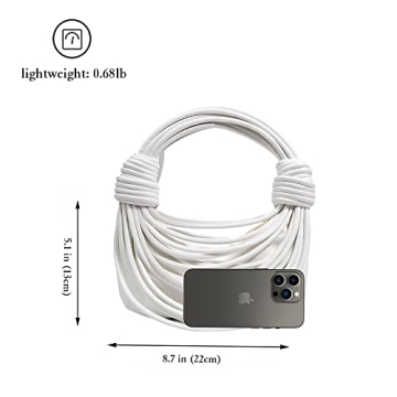 JBB Women Green Knotted Woven Hobo Bag for Stylish Look