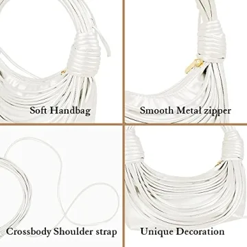 JBB Women Green Knotted Woven Hobo Bag for Stylish Look