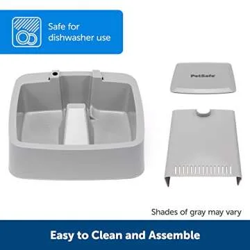 PetSafe Oasys 1/2 Gallon (64 Ounce) Small Pet Fountain - Small Dog and Cat Water Fountain - Dishwasher Safe Filtered Water Dispenser with Flow Control - Easy to Clean - Filters Included