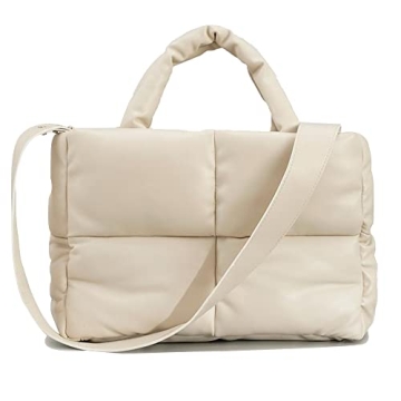 Stylish Women's Quilted Puffer Tote Bag - Soft, Spacious & Versatile