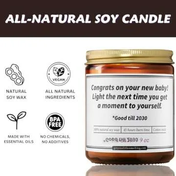 Funny Candle for New Parents - Lavender Scented Gift Idea