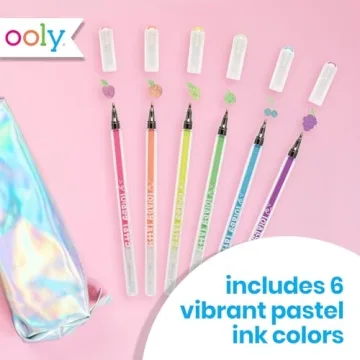 OOLY Scented Gel Pens Set of 6 Pastel Colors for Kids and Adults