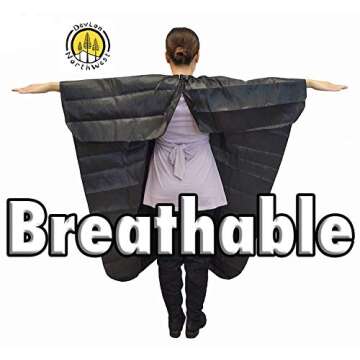 DevLon NorthWest Hair Salon Cape Professional Waterproof Cape Salon Styling Cape For Hair Cutting, Coloring and Styling