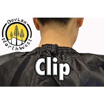 DevLon NorthWest Hair Salon Cape Professional Waterproof Cape Salon Styling Cape For Hair Cutting, Coloring and Styling