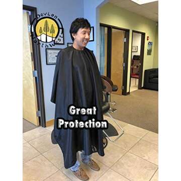 DevLon NorthWest Hair Salon Cape Professional Waterproof Cape Salon Styling Cape For Hair Cutting, Coloring and Styling
