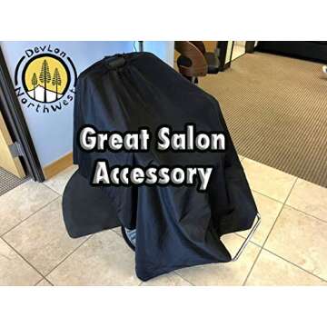 DevLon NorthWest Hair Salon Cape Professional Waterproof Cape Salon Styling Cape For Hair Cutting, Coloring and Styling