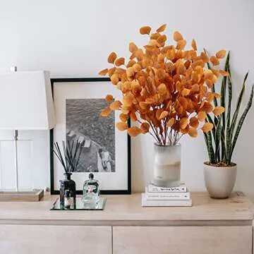 Sggvecsy Fall Eucalyptus Leaves for Autumn Decor