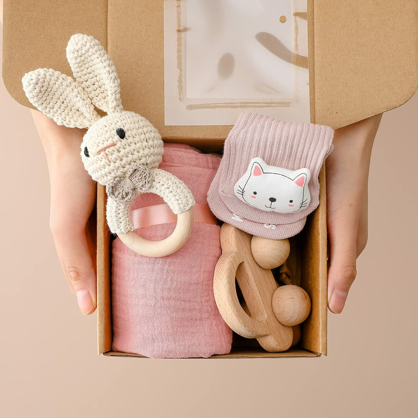 Newborn Baby Gift Set - 6 PCS Essentials for Girls/Boys