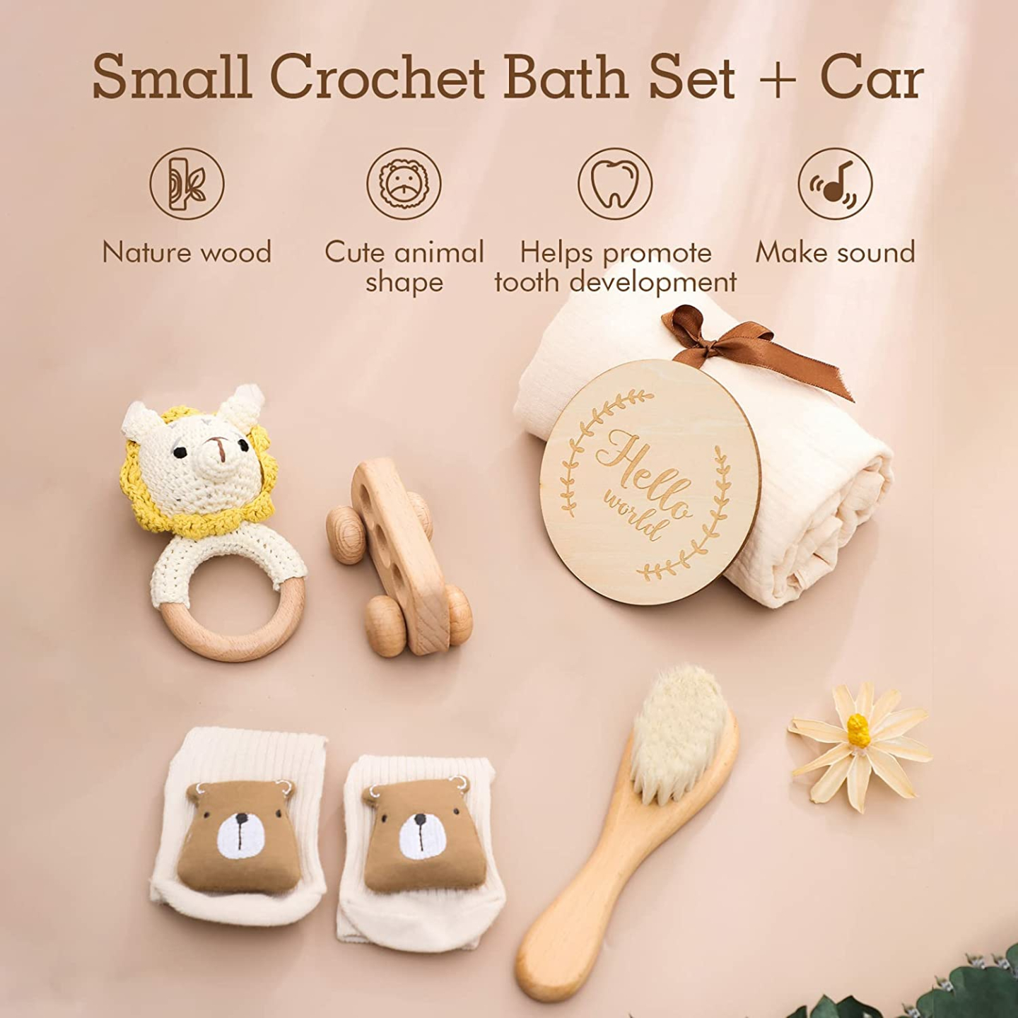 Newborn Baby Gift Set - 6 PCS Essentials for Girls/Boys