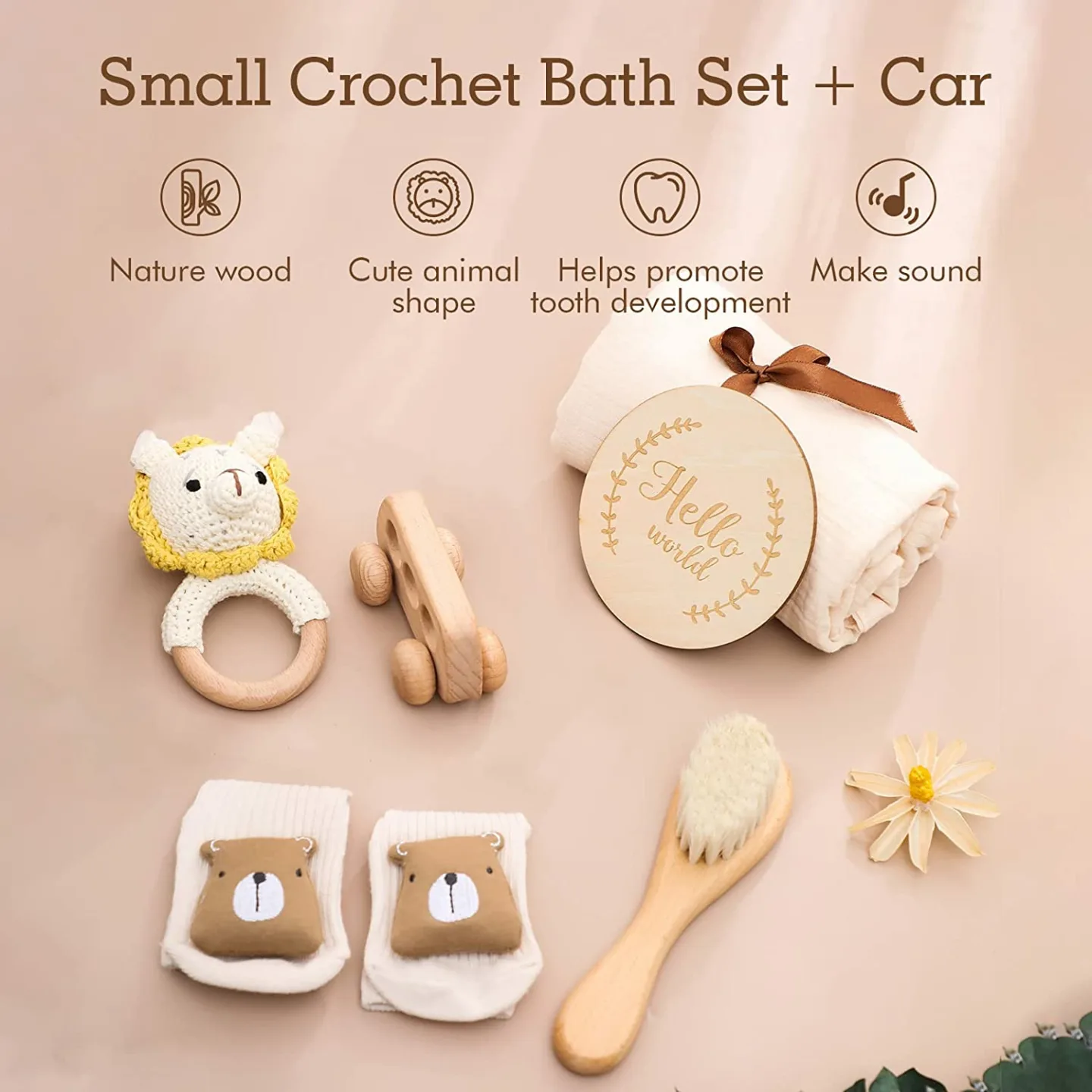Newborn Baby Gift Set - 6 PCS Essentials for Girls/Boys