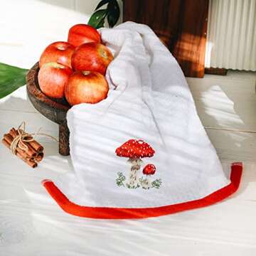 Hiera Home Kitchen Towels - Ultra Soft Cotton and Super Absorbent Dish Towels for Kitchen, Large Kit...