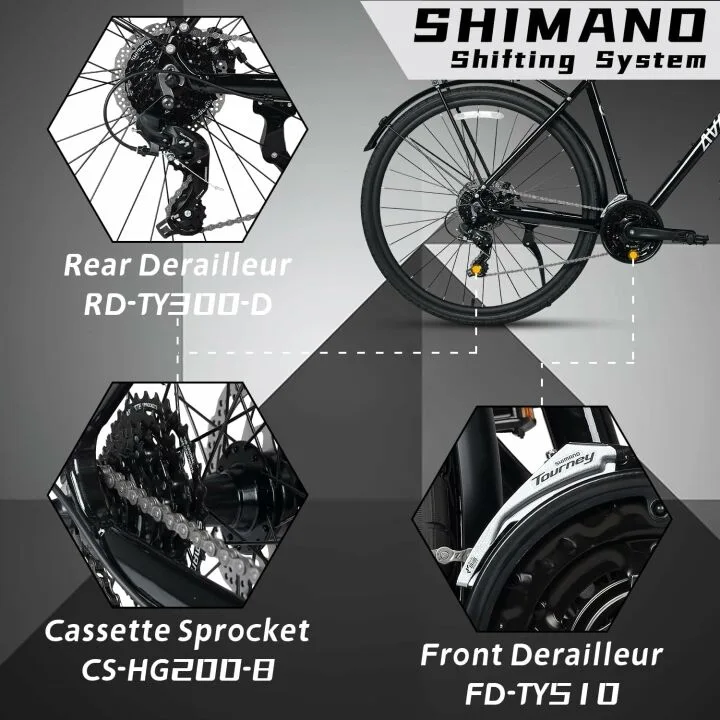 AVASTA Uranus Road Hybrid Bike - 700C Lightweight