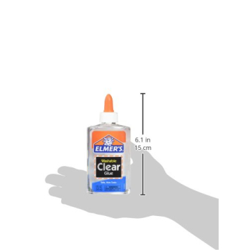 Elmer's Washable School Glue, Clear, 2 Pack for Crafts