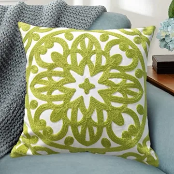 Alysheer Embroidered Summer Decorative Pillow Covers