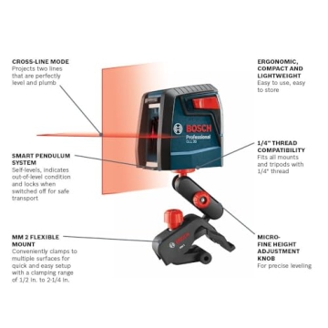 Precision with BOSCH GLL 30 Self-Leveling Laser Level