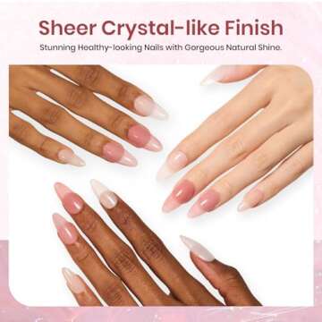 Beetles Jelly Gel Nail Polish Set 6 Colors Neutral Sheer Milky White Nude Pink Gel Polish Kit Translucent Soak off Uv Nail Gel Diy Manicure 2024 New Nail Trend Valentine's Day Gifts for Girls Women