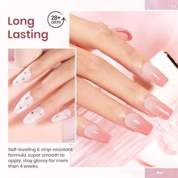 Beetles Jelly Gel Nail Polish Set 6 Colors Neutral Sheer Milky White Nude Pink Gel Polish Kit Translucent Soak off Uv Nail Gel Diy Manicure 2024 New Nail Trend Valentine's Day Gifts for Girls Women