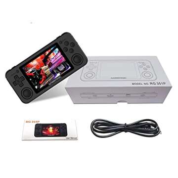 Anbernic OfficialRG351P Handheld Game Console, Retro Game Console Support Open Linux Tony System RK3...