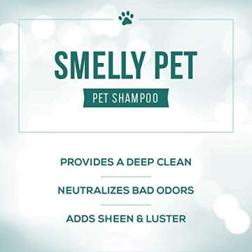 Nature's Specialties Smelly Pet Dog Shampoo for Pets, Natural Choice for Professional Groomers, Lasting Clean Smell, Made in USA, 16 oz