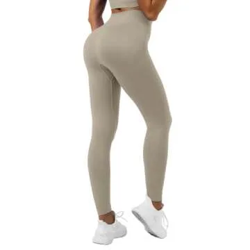 Sportneer Women's Ribbed Seamless Workout Set