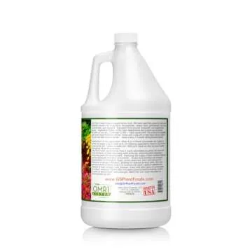 GS Plant Foods Organic Liquid Humic Acid with Fulvic - Concentrate Fertilizer for Enhanced Nutrient Uptake and Soil Conditioning - 1 Gallon