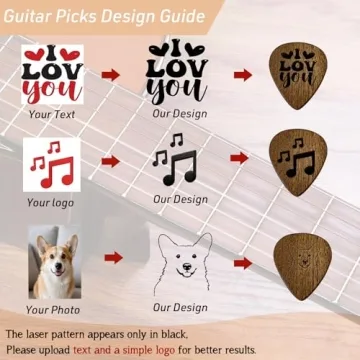 Custom Guitar Picks and Holder for Musicians' Gifts